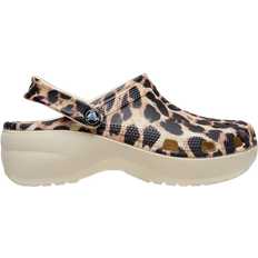 Crocs Classic Lined Animal Remix Clog - Bone/Leopard