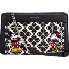 Kate Spade Handbags Kate Spade X Disney 100 Medium Flower Jacquard Crossbody Bag - Black