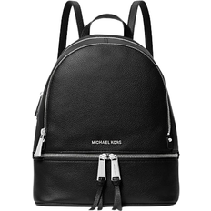 Michael Kors Noir Sacs à dos Michael Kors Rhea Medium Leather Backpack - Black