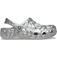 Damen - Silbrig Pantoletten Crocs Classic Geometric Clog - Silver