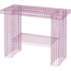 Röda Avlastningsbord Kalager Design Kalager Wire Console Konsolbord Avlastningsbord
