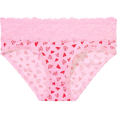 PINK Panties PINK Wink Lace Trim Hiphugger Panty - Pink Bubble Heart Dog Print