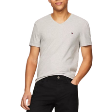 Tommy Hilfiger Slim Fit Solid V-Neck T-Shirt - Grey Heather