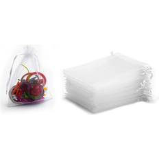 Organza poser INF Gift Bags Organza White 50-pack