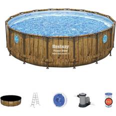 Swimming Pools & Accessories Bestway Power Steel Swim Vista Series II Round Pool Set Ø4.9x1.2m