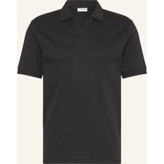 Calvin Klein Algodón Polos Calvin Klein Smooth Cotton Open Placket Pol - Black