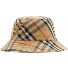 Burberry Damen Kopfbedeckungen Burberry Check Cotton Blend Bucket Hat - Sand