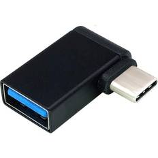 Nordic OTG-C17 3.1 USB A - USB C 90 Degrees Angled Adapter M-F