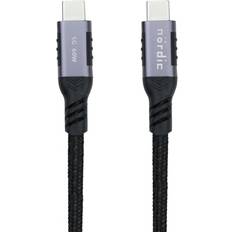 Nordic USBC-N1265 60W 3A 5Gbps 3.2 Gen1 USB C - USB C M-M 3m
