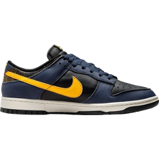 Black - Nike Dunk - Women Shoes Nike Dunk Low Retro - Black/Midnight Navy/Sail/Tour Yellow