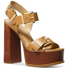 Michael Kors Colby Leather Platform - Pale Peanut