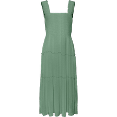 Vero Moda Menny Long Dress - Green/Hedge Green