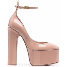 Valentino Garavani Heels & Pumps Valentino Garavani Tan Go Patent Leather Pumps