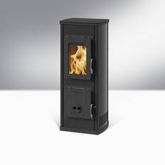 Thorma Kaminer Thorma Kaminofen »Milano« Emallierter Stahl, 5 kW, BxHxT: 37,8 x 94,2 x 31,6 cm schwarz