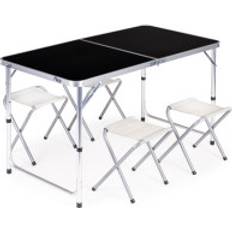 Modern Home Folding Tourist Table Set of 4 Chairs
