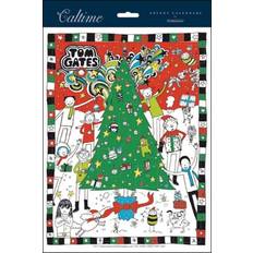 Advent Calendars Woodmansterne Tom gates christmas tree advent calendar 405mm x 258mm â 24 doors of epic fun