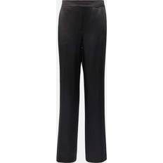 Joseph Tova silk satin straight pants black