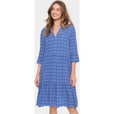 Saint Tropez Kleider Saint Tropez EdaSZ Kleid Blau Größe für Damen