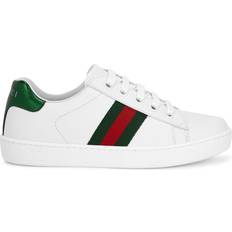 Gucci Kids Ace Leather Sneakers White Junior