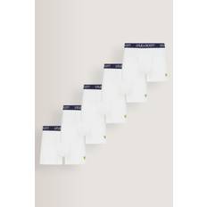 Lyle & Scott Gula Underkläder Lyle & Scott Miller Underwear White Boxershorts im 5er-Set