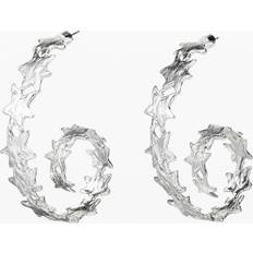 Smycken Desigual Zalio silver-plated spiral star earrings BLACK U
