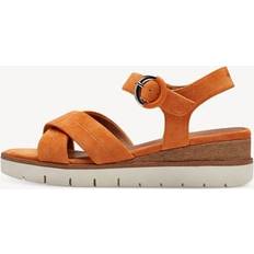 Oranje Sandalen met hak Tamaris Sandaaltje - Oranje