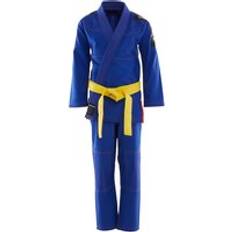 Blue Martial Arts Uniforms OUTSHOCK 500 Kids' Brazilian Jiu-jitsu Uniform Blue Light Indigo