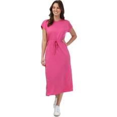 Clothing Only Womenss May Life Jersey Midi Dress in Raspberry Red Cotton