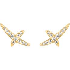 Smycken Ania Haie KISS STUD EARRINGS E057-02G 12 mm