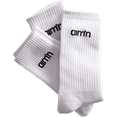 Aim'n Strumpor aim'n Aim´n Logo Socks 3p Bomullsstrumpor White