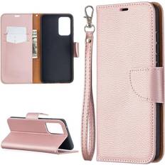 Skalo Samsung A52/A52s Premium Litchi Flip Cover Pink