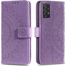 Skalo Samsung A52/A52s Mandala Flip Cover Lilla