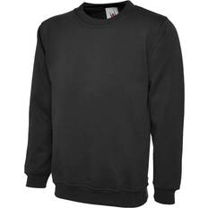 Brown Sweatshirts Children's Clothing Uneek UC202 Childrens Sweatshirt 11-13Y, COLOUR: Black