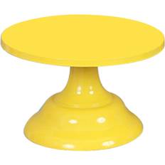 Yellow Cake Stands Tauoh moresk-Metal Iron Round HolderYellow Cake Stand