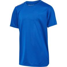 Løb Overdele Hummel Funktionsskjorte Koboltblåt Hvid T-shirt - True Blue