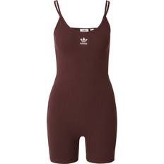 Braun - Damen Jumpsuits & Overalls Adidas Jumpsuit 'ESS' braun weiß