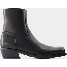 Versace Ankle Boots Versace Luciano Ankle Boots Leather Black
