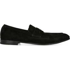 Zegna Low Shoes Zegna Suede L'Asola Loafers black