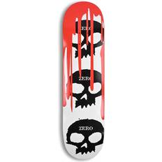 Decks Zero Zero 3 Skull Blood 8.125" Skateboard Deck White/Black