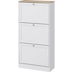 Homcom Cabinet with 3 Narrow Shoe Rack