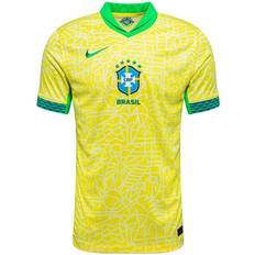 Hombre Ropa de aficionado deportivo Nike Men's Brazil 2024 Stadium Home Dri-Fit Football Replica Shirt