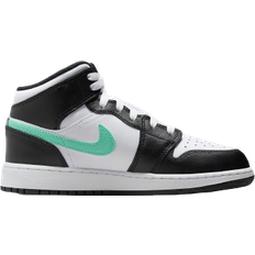 Air jordan 1 mid NIKE Air Jordan 1 Mid GS - White/Black/Green Glow