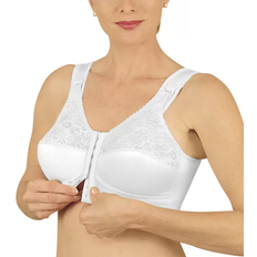 Jodee Front Hook Mastectomy Comfort Plus Bra - White