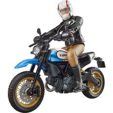 Moto Giocattolo Bruder Scrambler Ducati Desert Sled Including Rider 63051