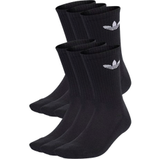 adidas Trefoil Cushion Crew Socks 6-pack - Black