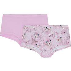 Organic/Recycled Materials Panties Molo Girls Pink Cotton Kitten Knickers 2 Pack 7-8 year