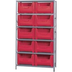 Red Shelving Systems Quantum Storage Unit Giant Hopper Shelving System