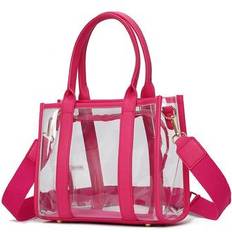 Pink Totes & Shopping Bags MKF Collection Tatiana Clear Women's Tote bag by Mia K