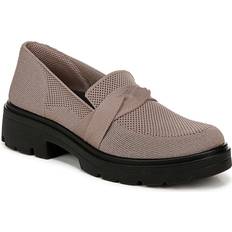 Strick Halbschuhe Bzees Muse Bow Loafer Shoes, Latte Knit Fabric Machine Washable, Slip-On, Round Toe, Anti-Microbial/Odor Control