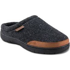 Gray Clogs Haggar Men's Microsuede Trim Bumper Felt Clogs Charcoal